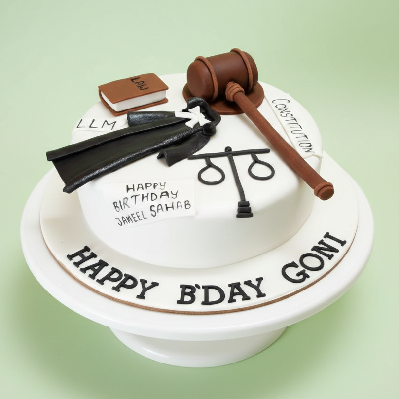 Courtroom Victory Cake