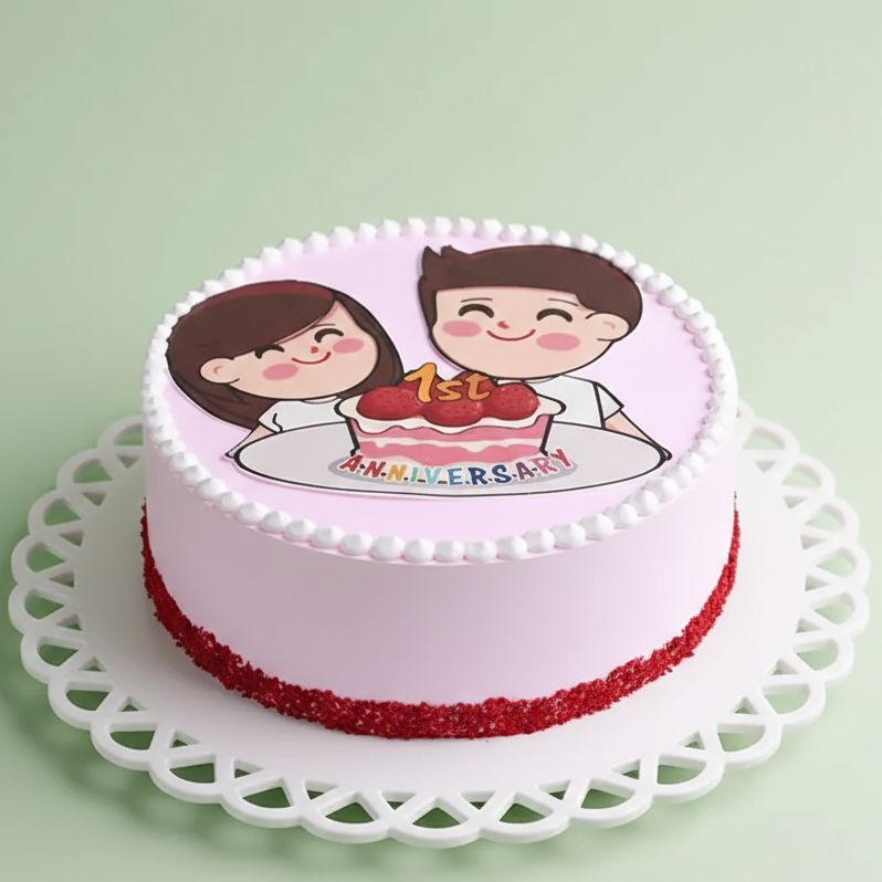 Cute Couple Forever Cake