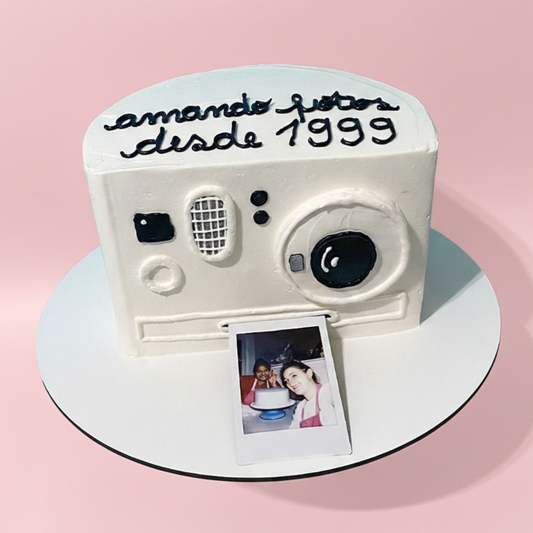 Vintage Camera Memory Cake