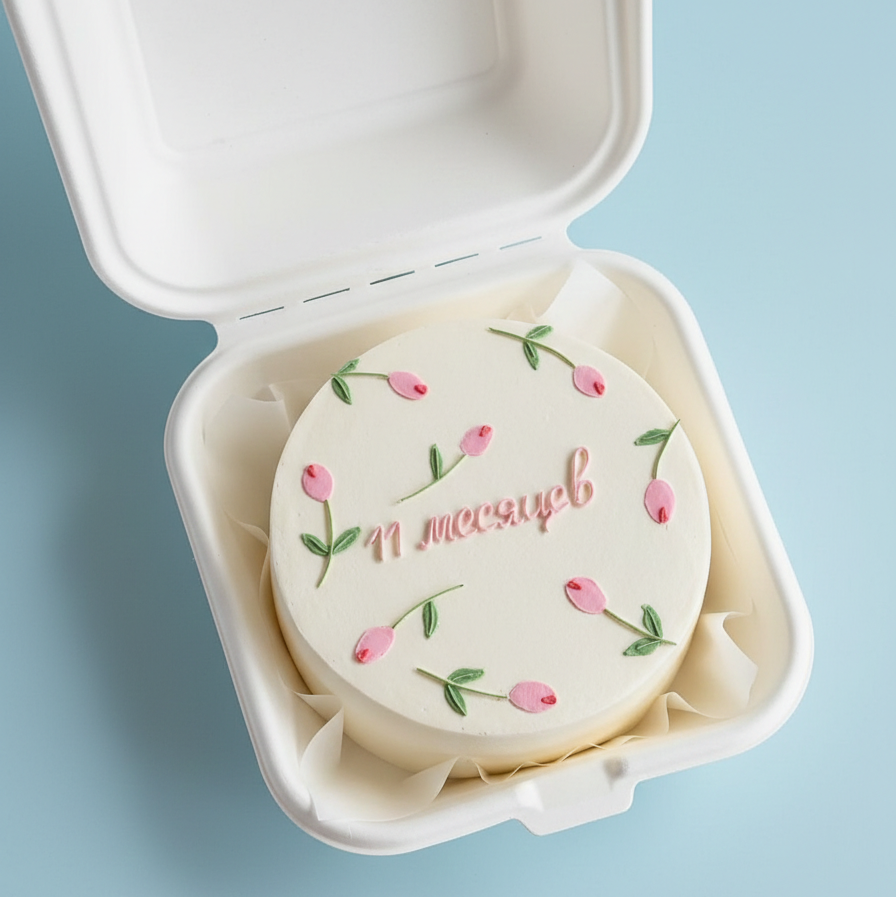 Floral Whisper Bento Cake