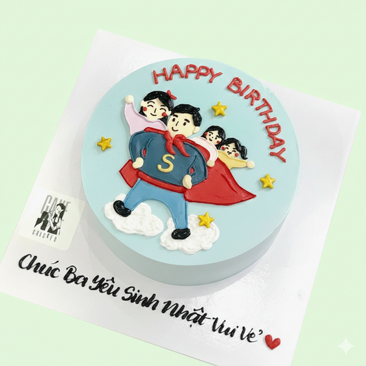 Super Dad Hero Cake