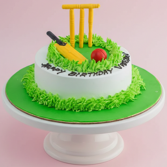Classic Cricket Pitch Cake