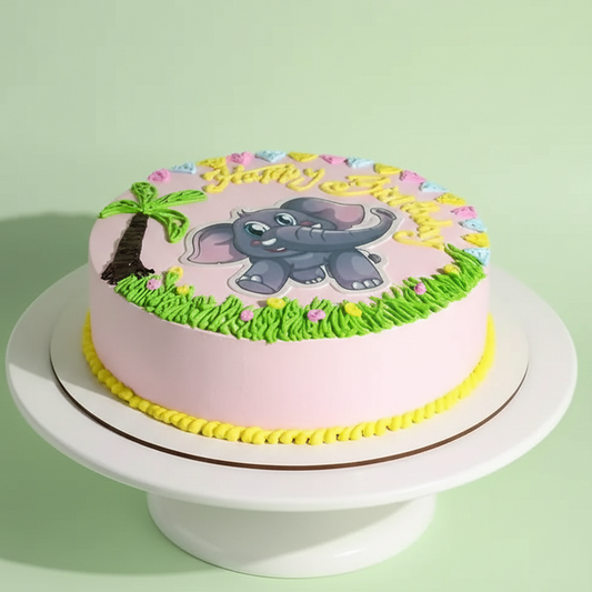 Jungle Elephant Party Cake