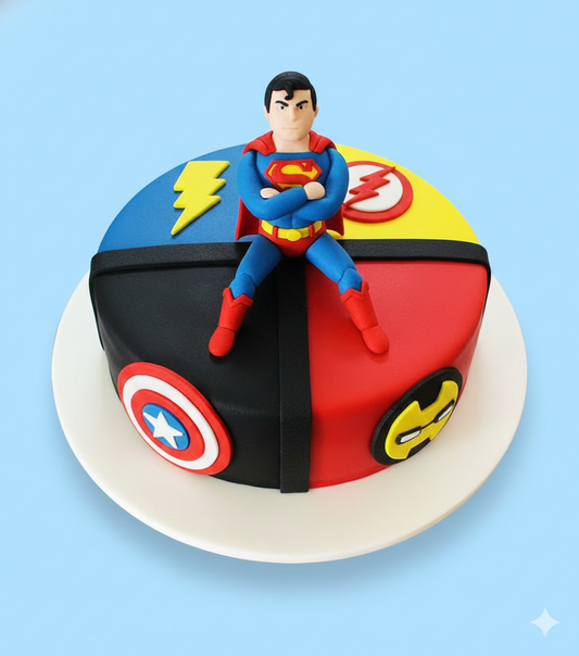 Superhero Finale Cake