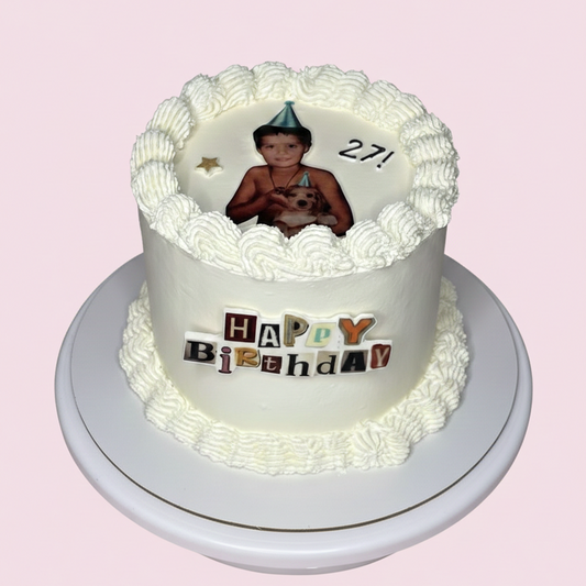 Little Star Custom Photo Cake