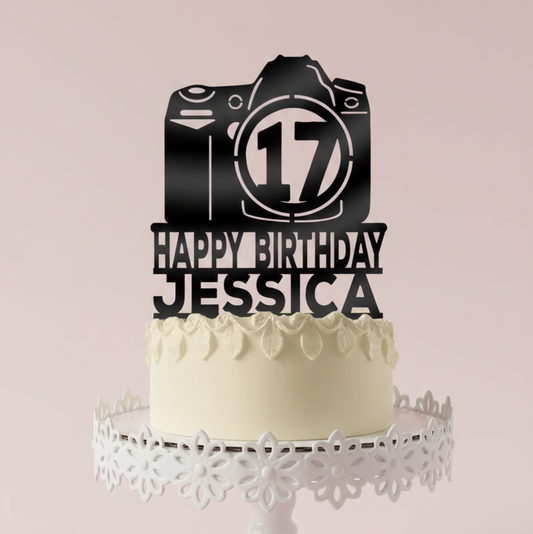 Photographer’s Birthday Frame Cake