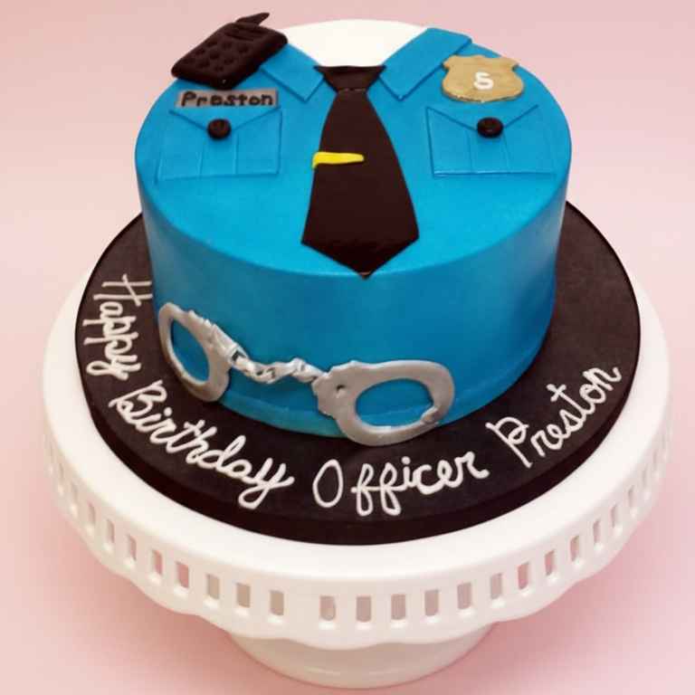 Smart Police Officer Cake