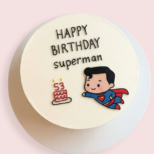 Superman Dad Birthday Cake