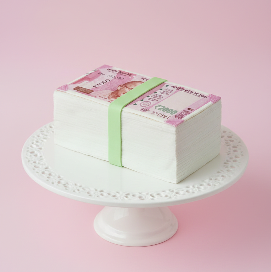 Sweet Deal Money Block Cake