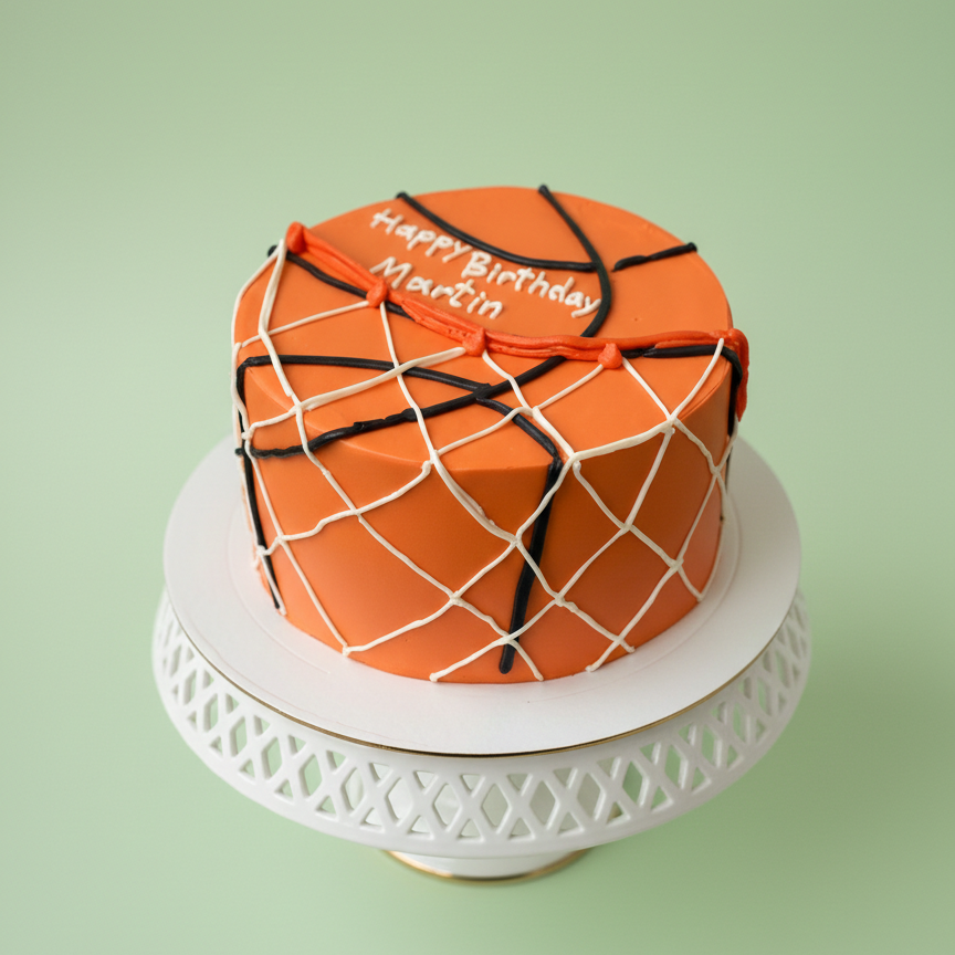Court King Basketball Cake