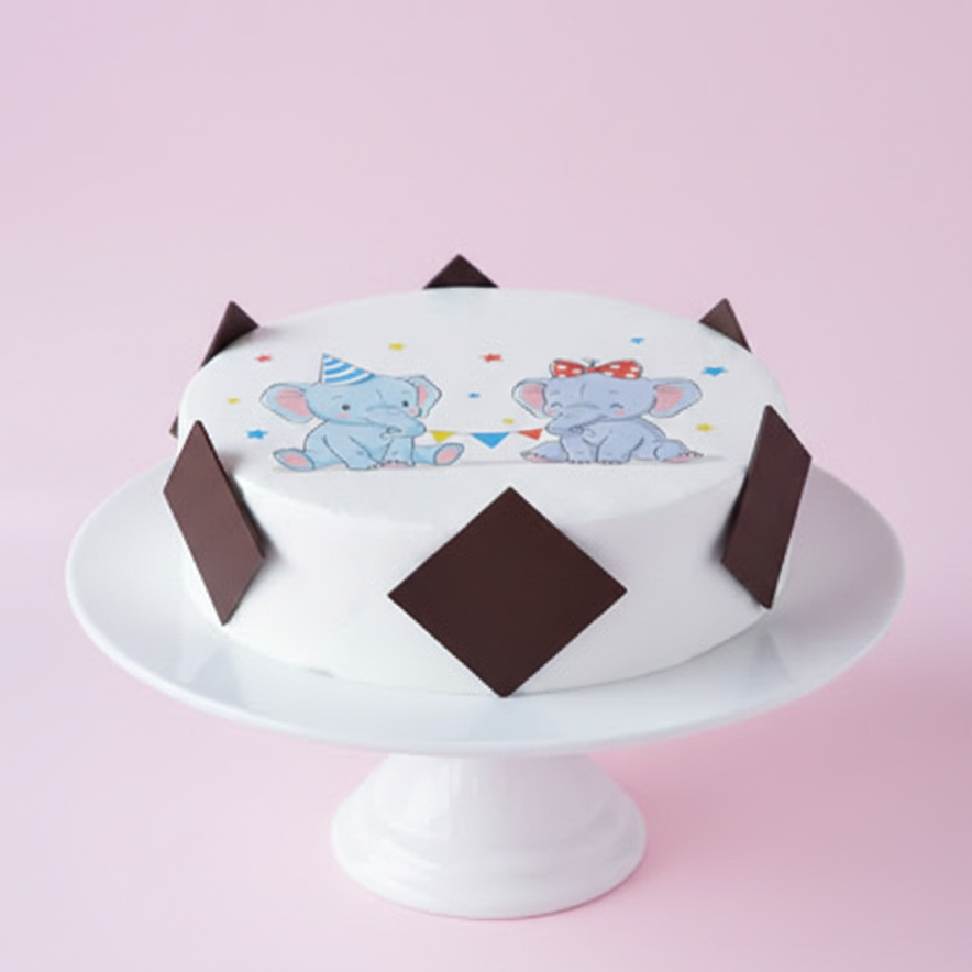 Patchwork Elephant Delight Cake