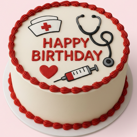 Caring Doctor Birthday Cake