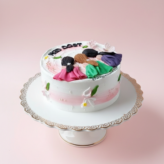 Pastel Bloom Delight Cake