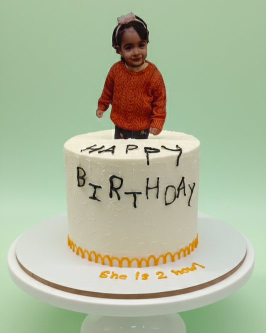Personalized Photo Birthday Cake