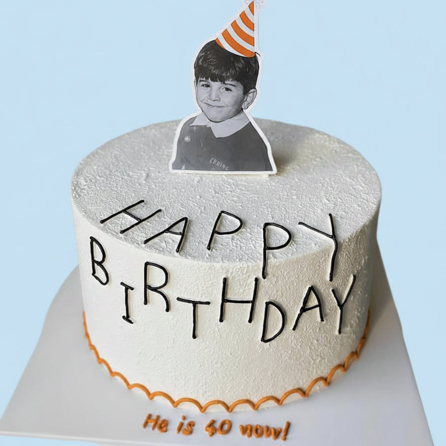 Classic Birthday Portrait Cake