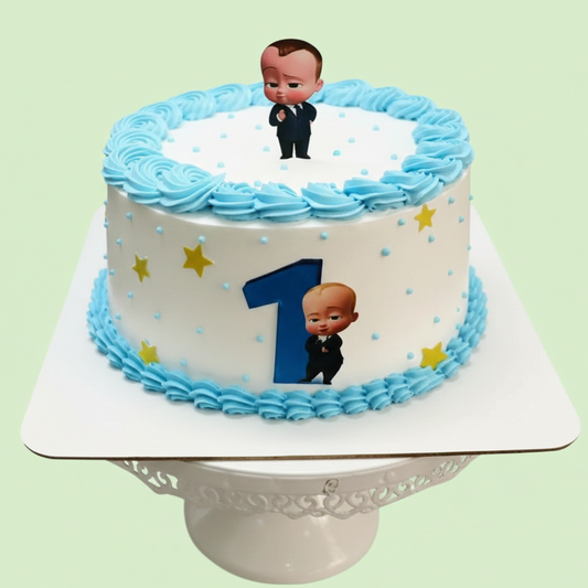 One-Derful Baby Boss Star Cake