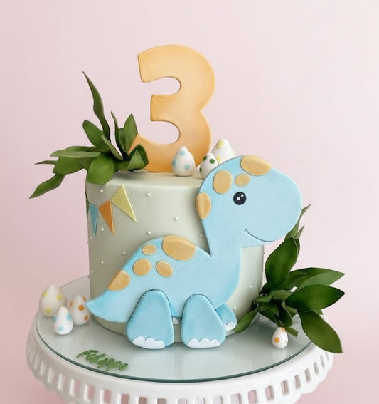 Dino Third Birthday Wonderland Cake