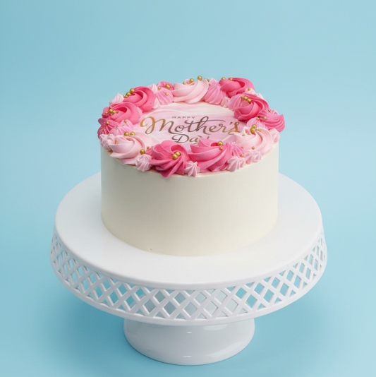 Pink Floral Mom Cake