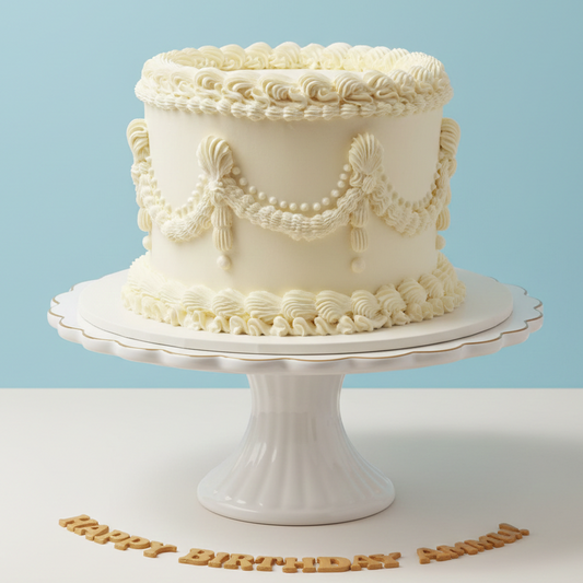 Royal Pearl Lace Cake