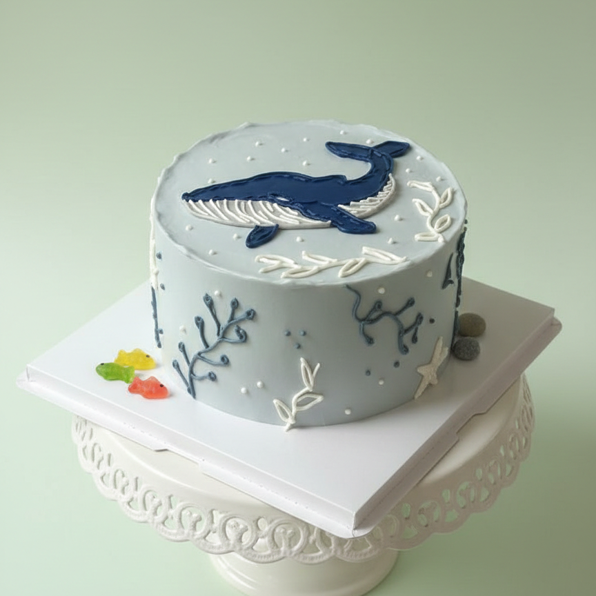 Little Dolphin Splash Cake