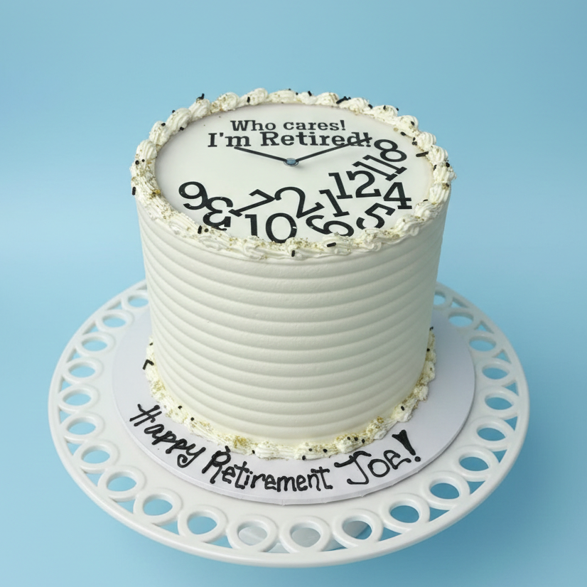 Time to Relax Clock Cake