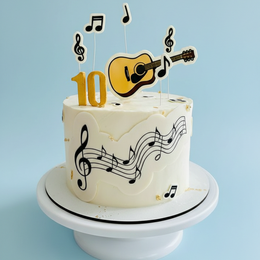 Musical Notes Milestone Cake