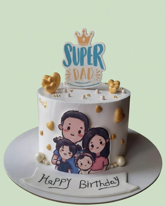 Super Dad Family Cake