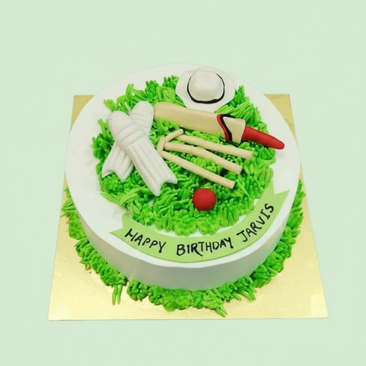 Cricket Gear Celebration Cake