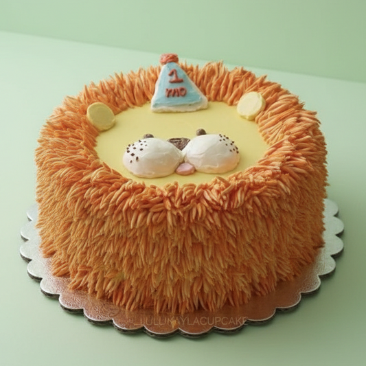 Fluffy Lion Mane Celebration Cake