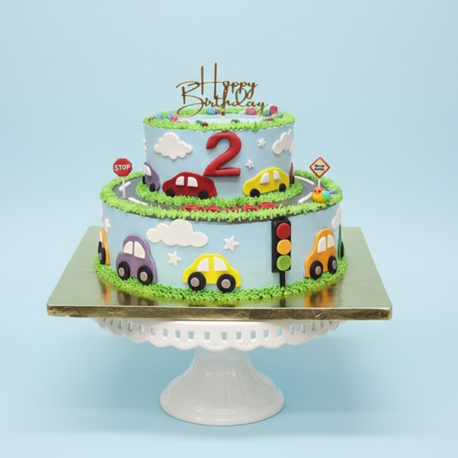 Construction Zone Adventure Cake