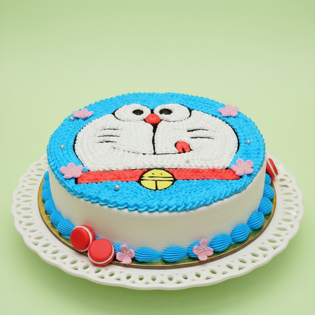 Cute Robot Buddy Cake