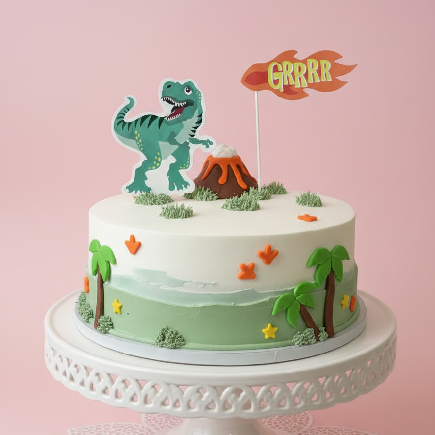 Roaring Dino Party Cake
