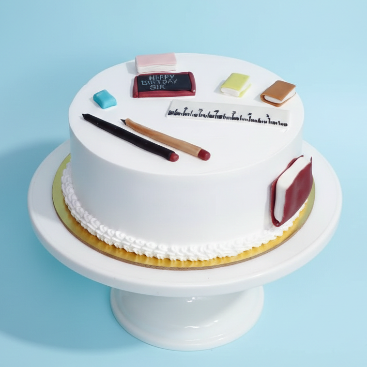 Chalkboard Classroom Cake