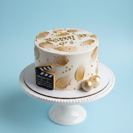 Golden Luxe Birthday Cake