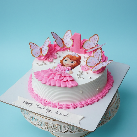 Sofia’s First Birthday Butterfly Cake