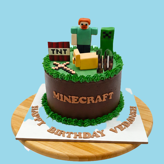 Minecraft Theme Adventure Cake