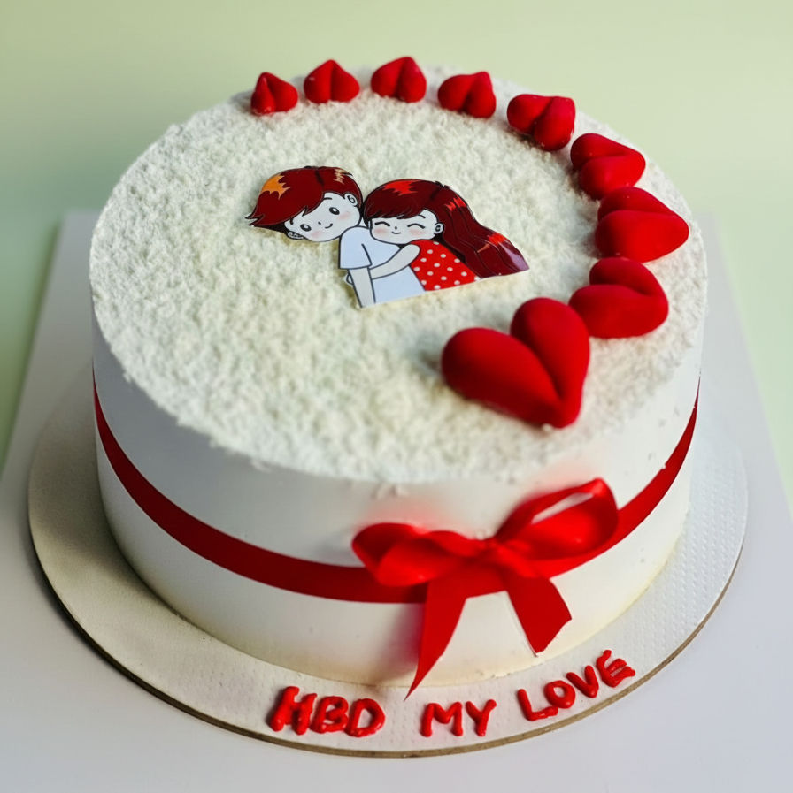 To My Love Ribbon Cake