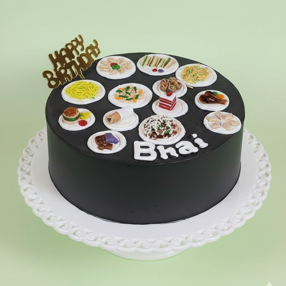Desi Thali Celebration Cake