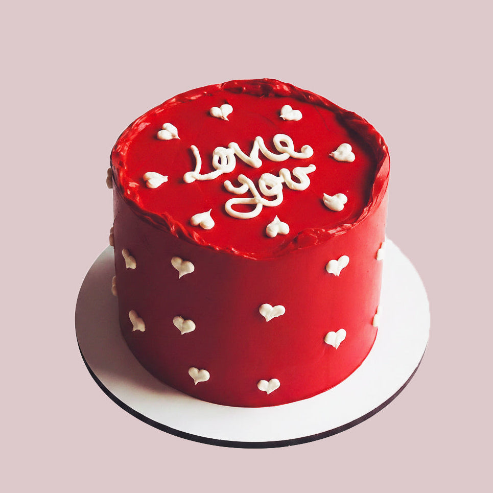 Be Mine Red Velvet Love Cake