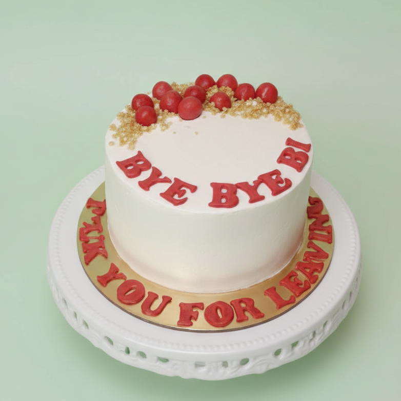 Bye Bye & Good Luck Cake
