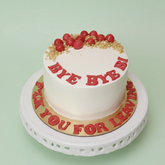 Bye Bye & Good Luck Cake