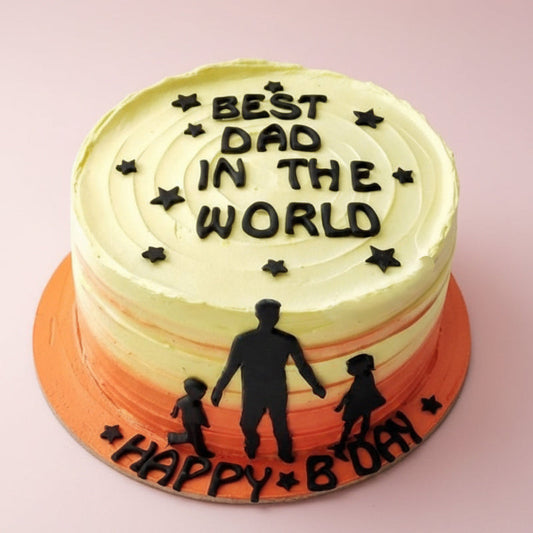 Best Dad in the World Cake