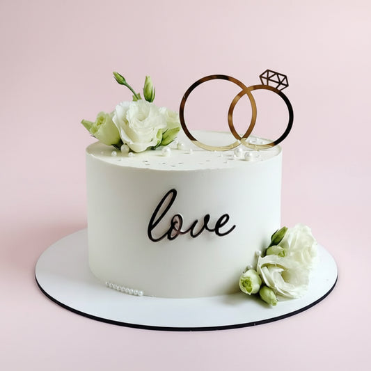 Eternal Love Rings Cake