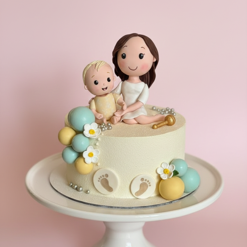 Mom & Son Celebration Cake