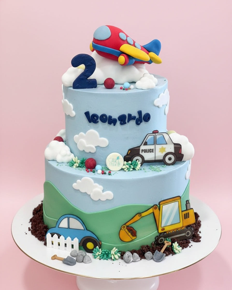 Sky & Site Builder Cake