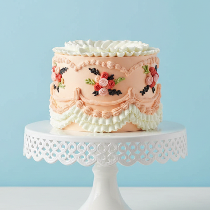 Garden Bloom Vintage Cake