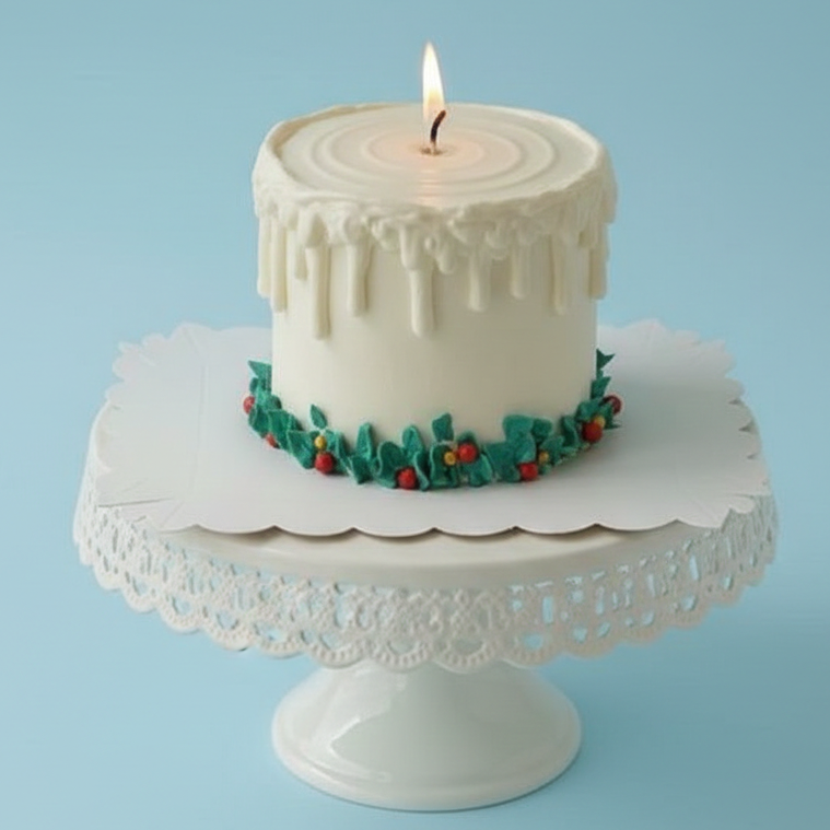 Candlelight Christmas Cake
