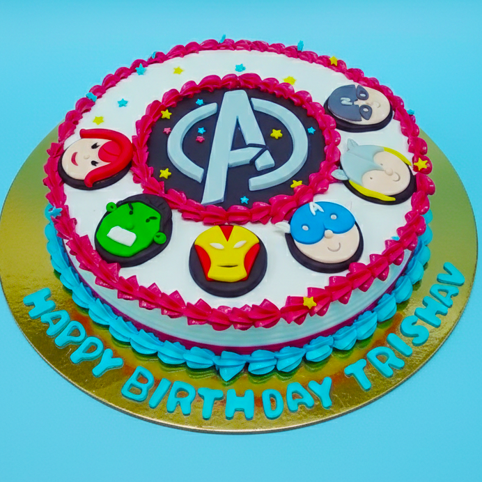 Avengers Superhero Cake