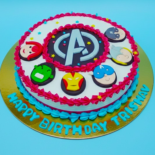 Avengers Superhero Cake