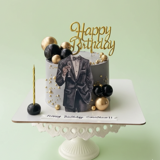 Gentleman Success Celebration Cake